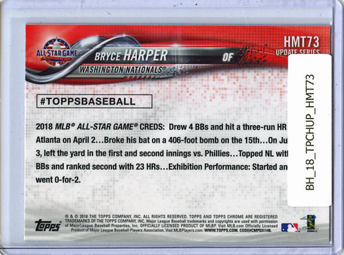 Bryce Harper 2018 Topps Chrome Update #HMT73