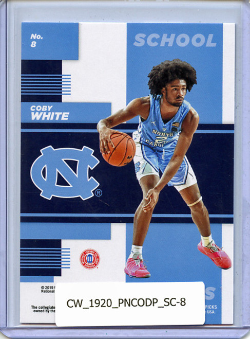 Coby White 2019-20 Contenders Draft Picks, School Colors #8