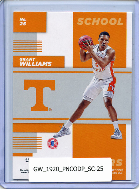 Grant Williams 2019-20 Contenders Draft Picks, School Colors #25