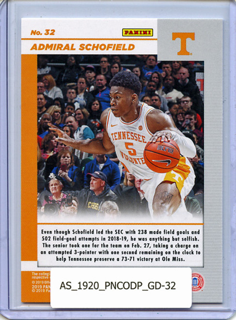 Admiral Schofield 2019-20 Contenders Draft Picks, Game Day #32