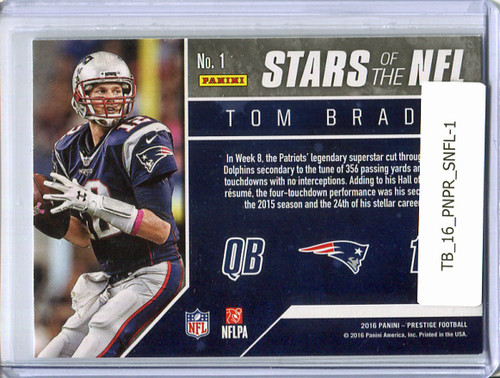 Tom Brady 2016 Prestige, Stars of the NFL #1