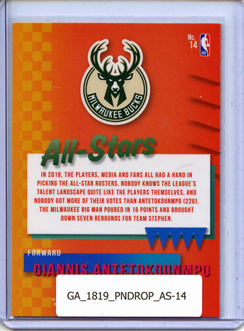 Giannis Antetokounmpo 2018-19 Donruss Optic, All-Stars #14