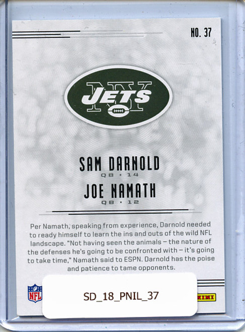 Sam Darnold, Joe Namath 2018 Illusions #37