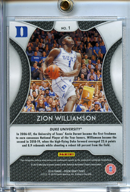 Zion Williamson 2019-20 Prizm Draft Picks #1