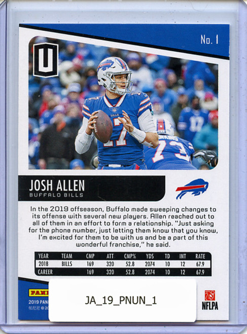 Josh Allen 2019 Unparalleled #1