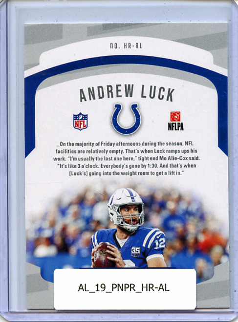 Andrew Luck 2019 Prestige, Honor Roll #HR-AL