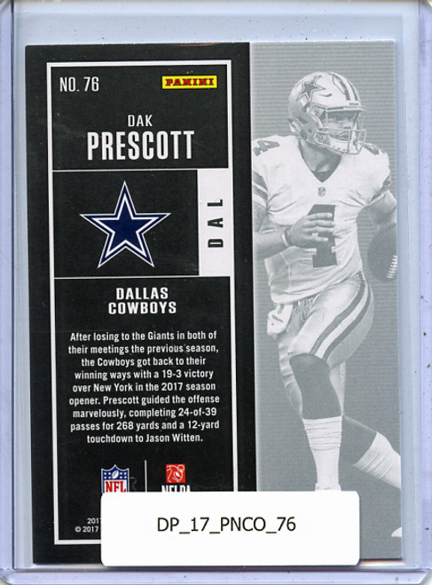 Dak Prescott 2017 Contenders #76