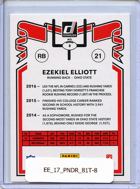 Ezekiel Elliott 2017 Donruss, 1981 Tribute #8