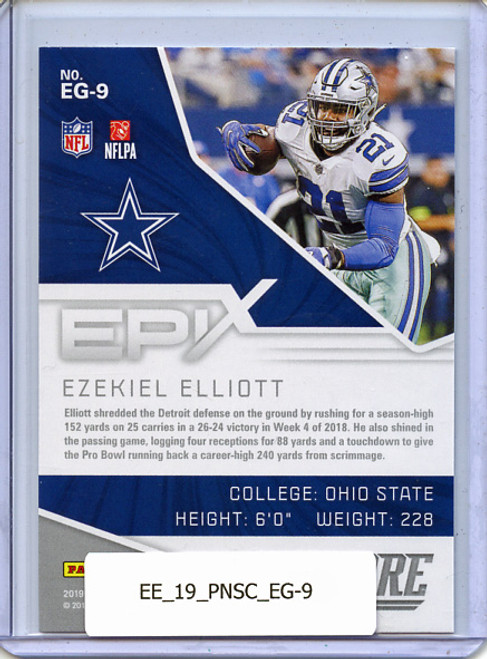 Ezekiel Elliott 2019 Score, Epix Game #EG-9