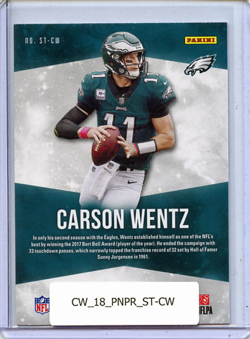 Carson Wentz 2018 Prestige, Stars of the NFL #ST-CW