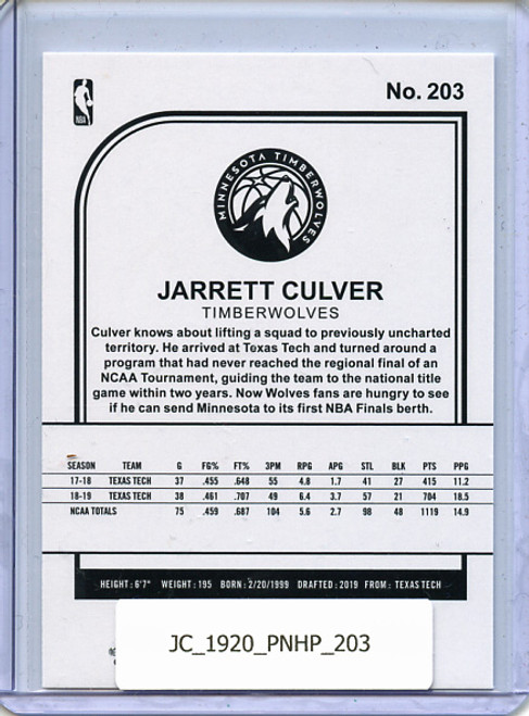 Jarrett Culver 2019-20 Hoops #203