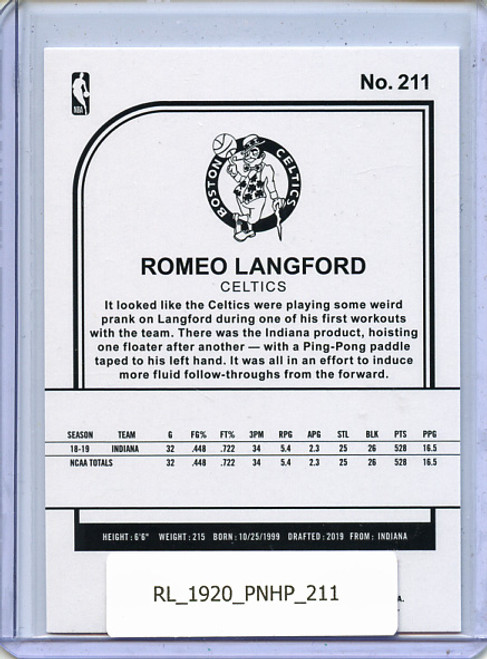 Romeo Langford 2019-20 Hoops #211