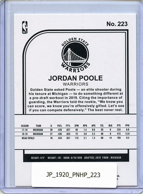 Jordan Poole 2019-20 Hoops #223