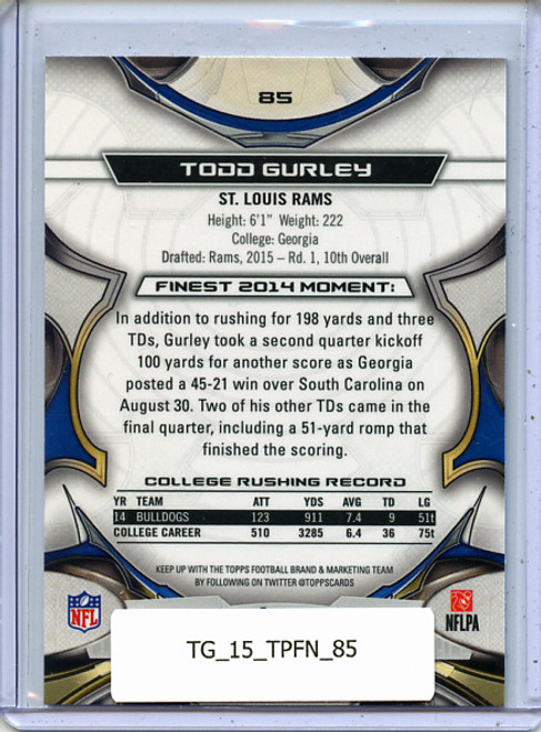 Todd Gurley 2015 Finest #85