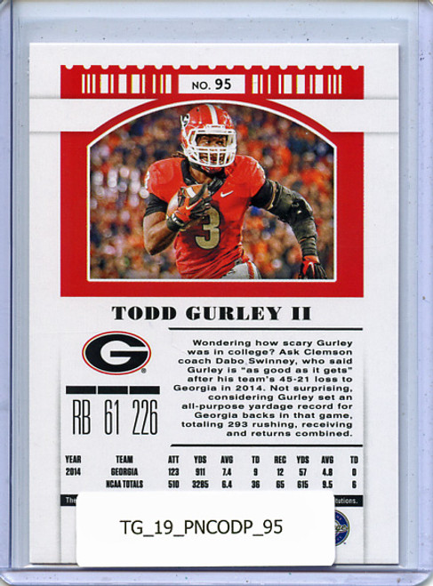 Todd Gurley 2019 Contenders Draft Picks #95