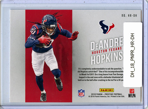 DeAndre Hopkins 2018 Prestige, Highlight Reel #HR-DH