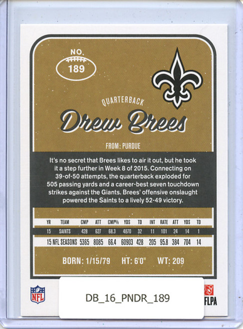 Drew Brees 2016 Donruss #189