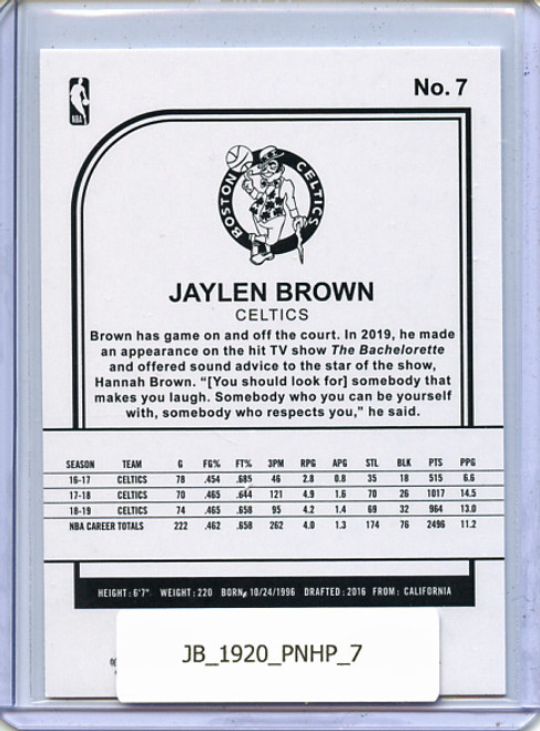 Jaylen Brown 2019-20 Hoops #7