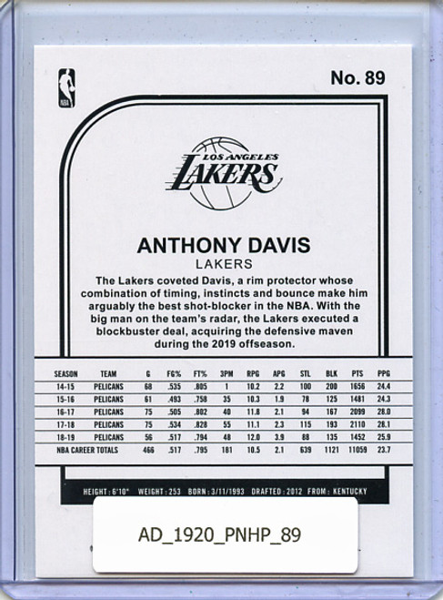 Anthony Davis 2019-20 Hoops #89