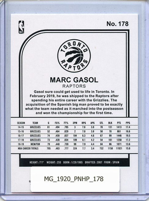 Marc Gasol 2019-20 Hoops #178