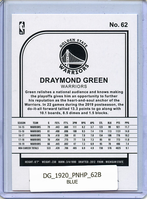 Draymond Green 2019-20 Hoops #62 Blue