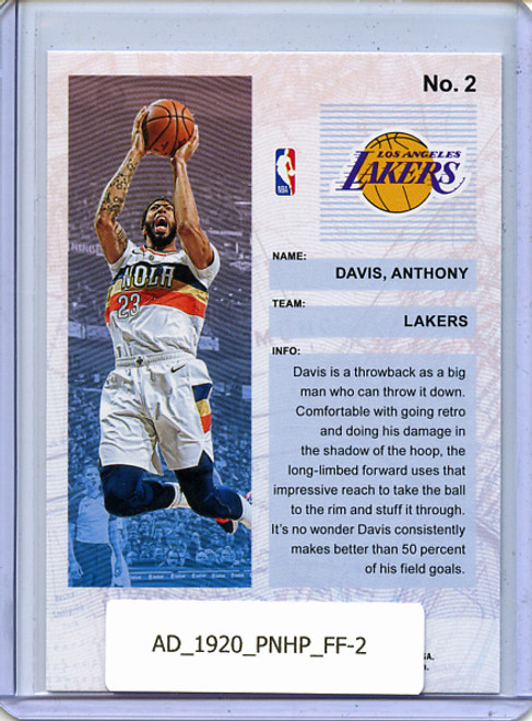 Anthony Davis 2019-20 Hoops, Frequent Flyers #2 Holo