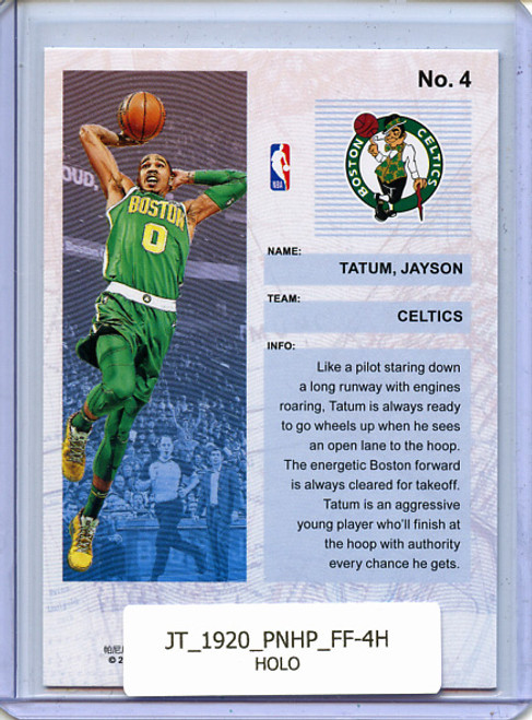 Jayson Tatum 2019-20 Hoops, Frequent Flyers #4 Holo