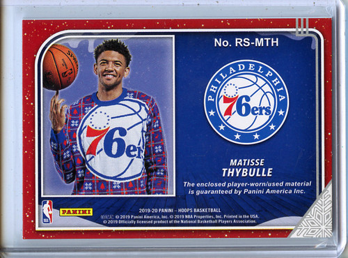 Matisse Thybulle 2019-20 Hoops, Rookie Sweaters #RS-MTH