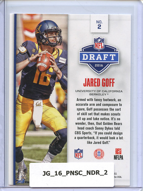 Jared Goff 2016 Score, NFL Draft #2