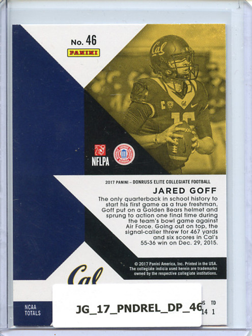 Jared Goff 2017 Elite Draft Picks #46