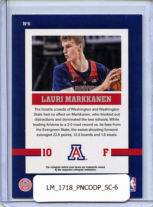 Lauri Markkanen 2017-18 Contenders Draft Picks, School Colors #6