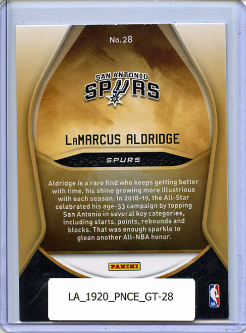 LaMarcus Aldridge 2019-20 Certified, Gold Team #28