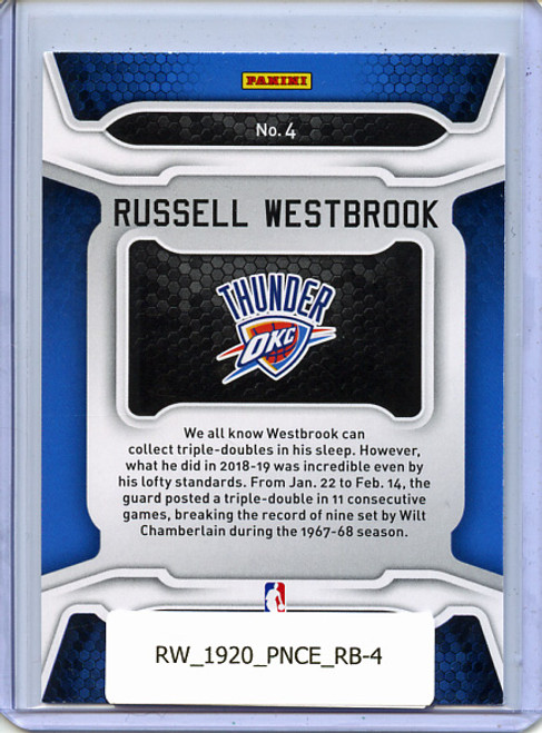 Russell Westbrook 2019-20 Certified, Record Breakers #4