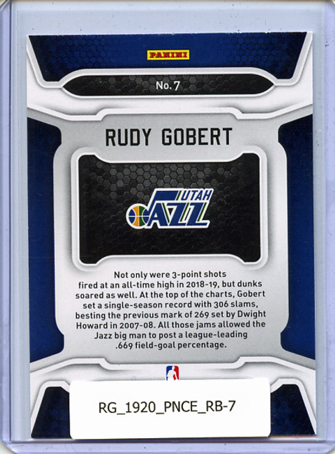 Rudy Gobert 2019-20 Certified, Record Breakers #7