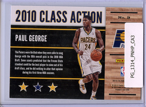 Paul George 2013-14 Hoops, Class Action #3