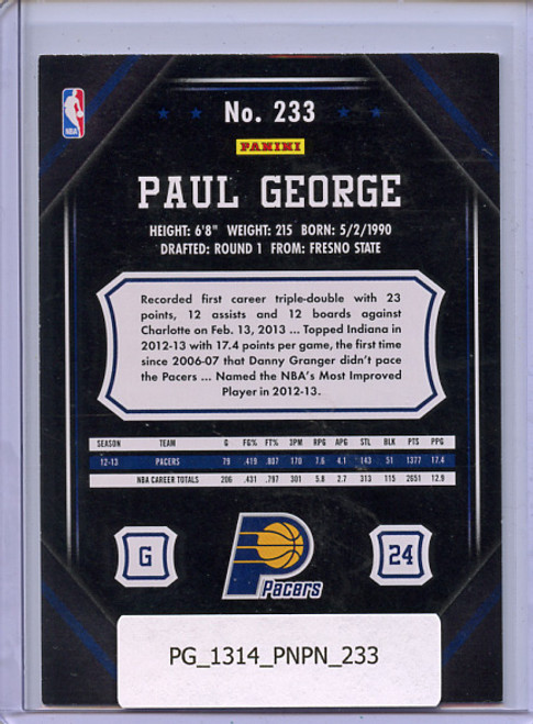 Paul George 2013-14 Pinnacle #233
