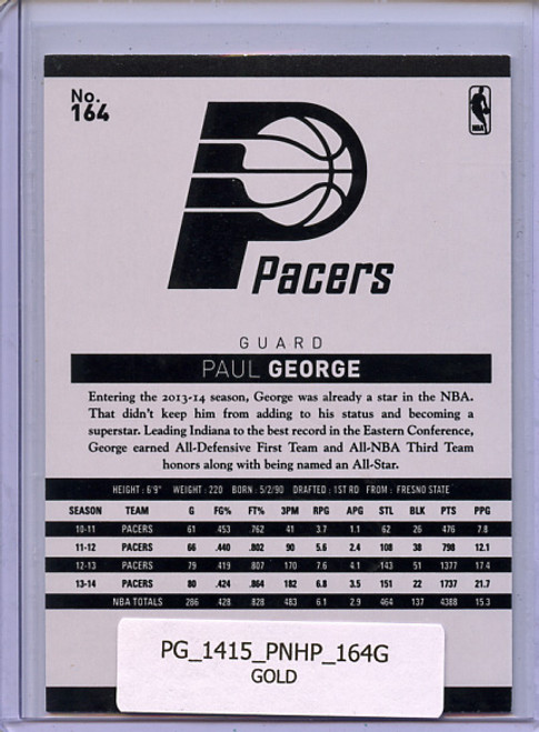 Paul George 2014-15 Hoops #164 Gold