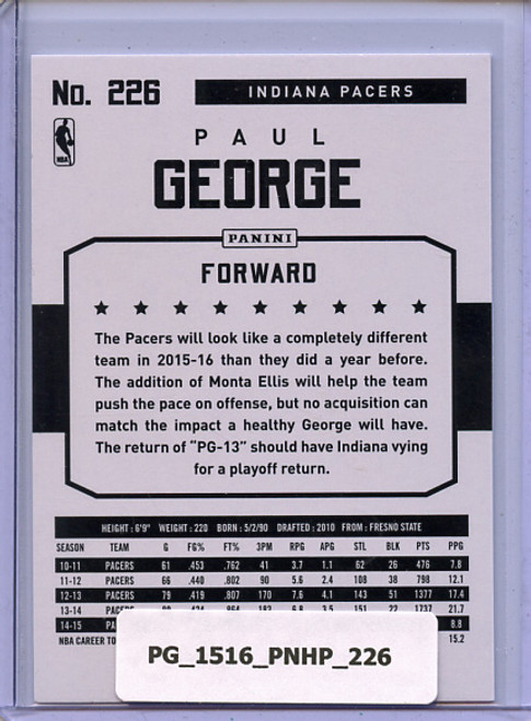Paul George 2015-16 Hoops #226