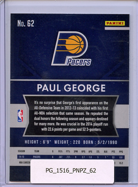 Paul George 2015-16 Prizm #62