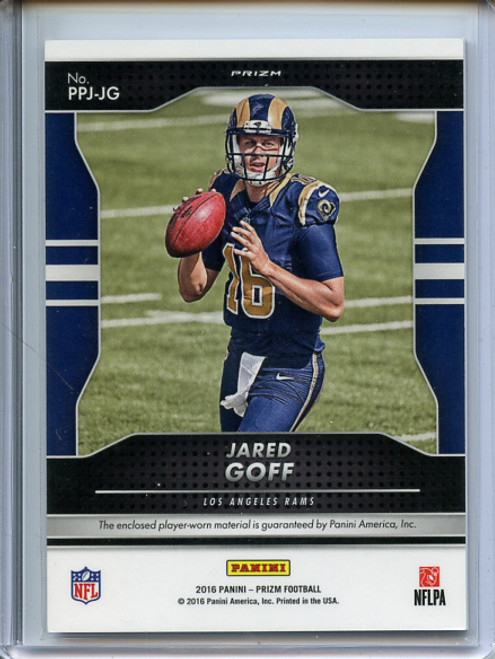 Jared Goff 2016 Prizm, Premier Jerseys #PPJ-JG Pink (1)