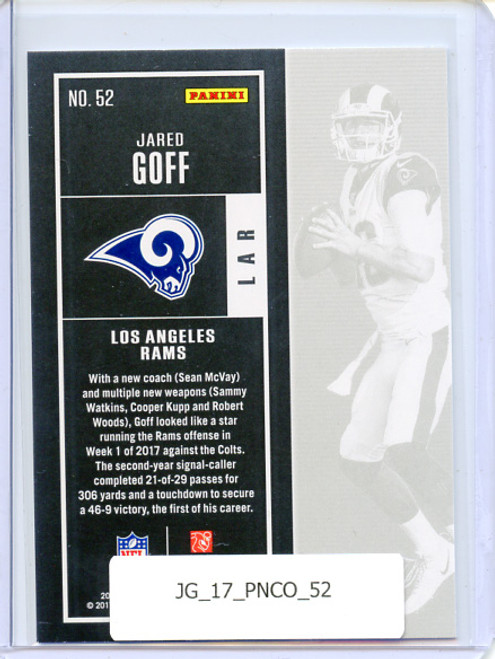 Jared Goff 2017 Contenders #52