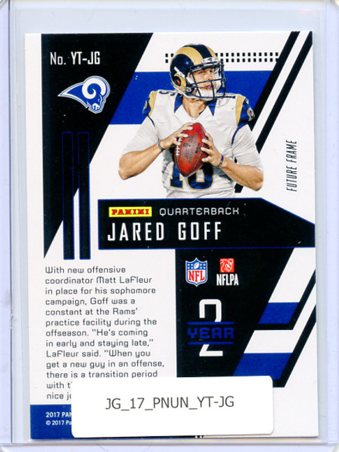 Jared Goff 2017 Unparalleled, Year 2 #YT-JG