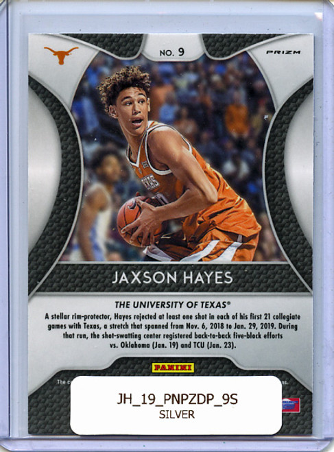 Jaxson Hayes 2019-20 Prizm Draft Picks #9 Silver