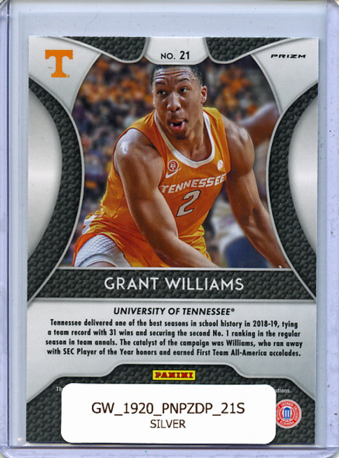 Grant Williams 2019-20 Prizm Draft Picks #21 Silver