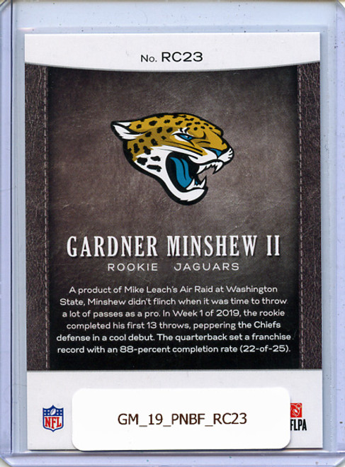 Gardner Minshew II 2019 Black Friday Rookies #RC23