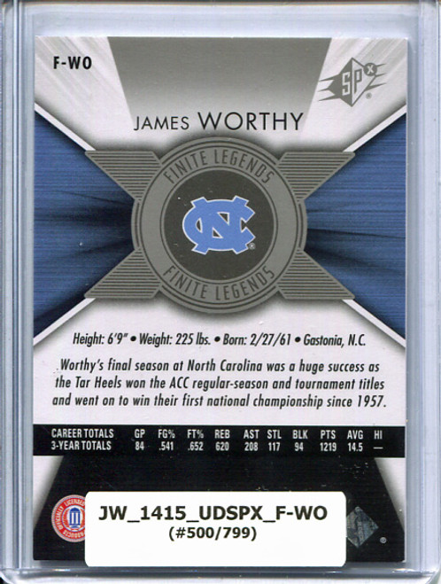 James Worthy 2014-15 SPx, Finite Legends #F-WO (#500/799)