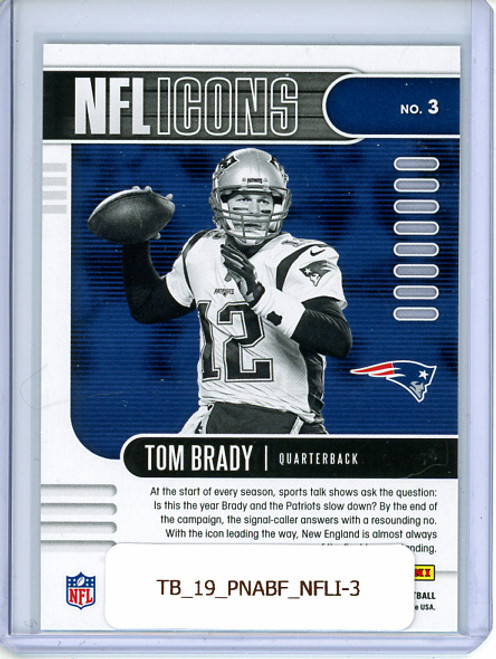 Tom Brady 2019 Absolute, NFL Icons #3