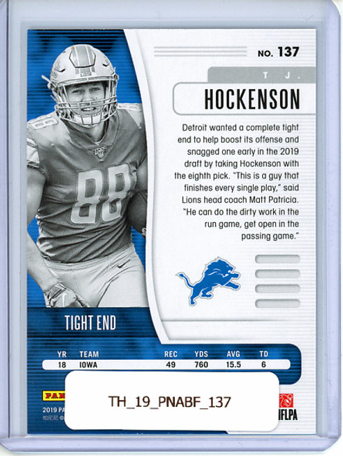 T.J. Hockenson 2019 Absolute #137