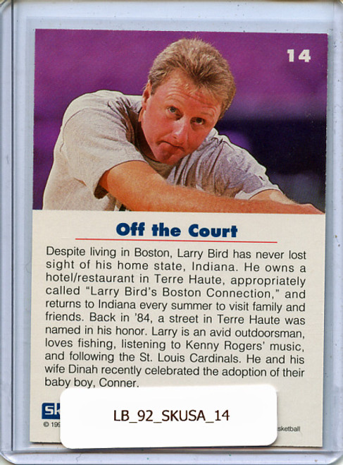 Larry Bird 1992 Skybox USA #14 Off the Court