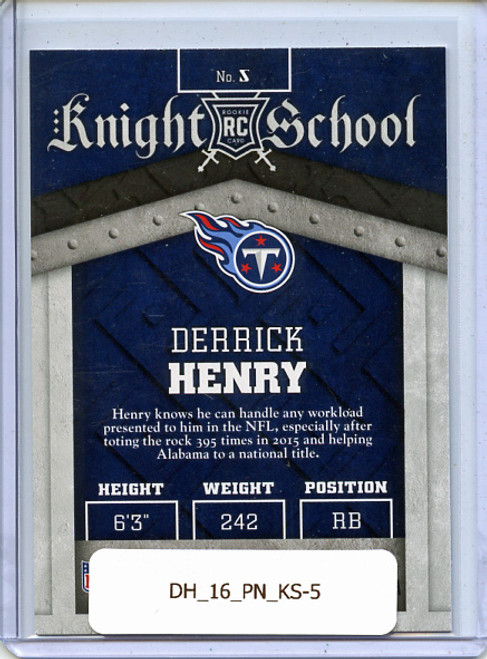 Derrick Henry 2016 Panini, Knight School #5